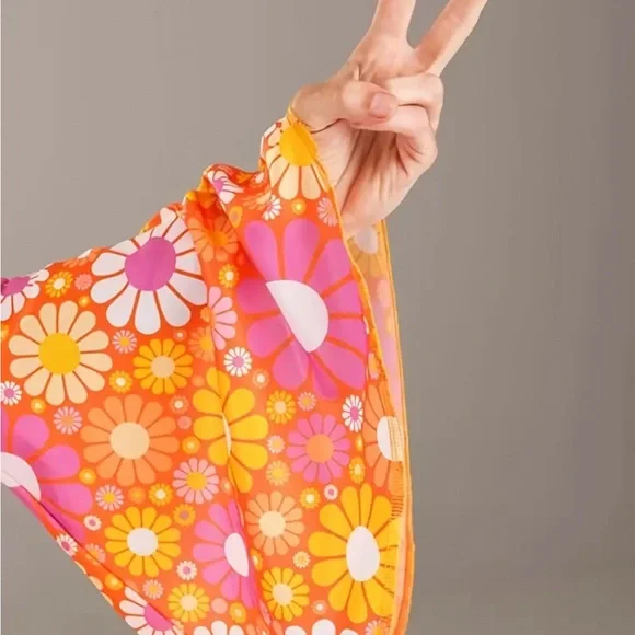 70s hippie chic floral dress. Size XXL - Picture 2 of 5